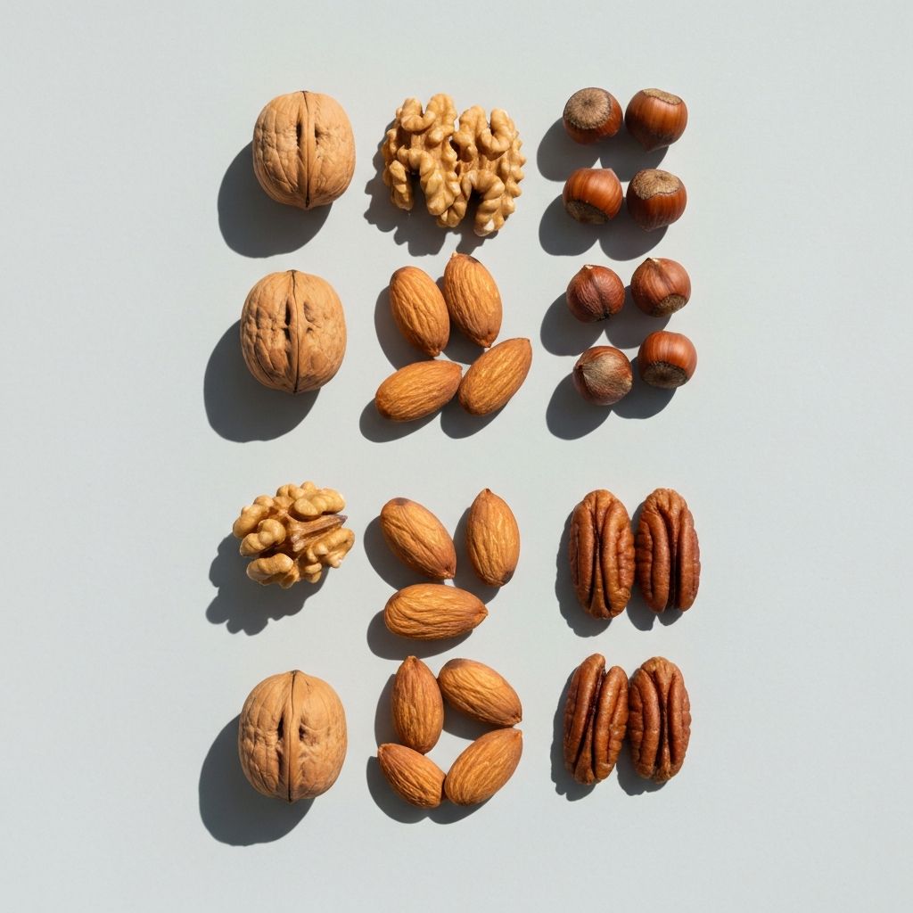 Verschiedene Nusssorten